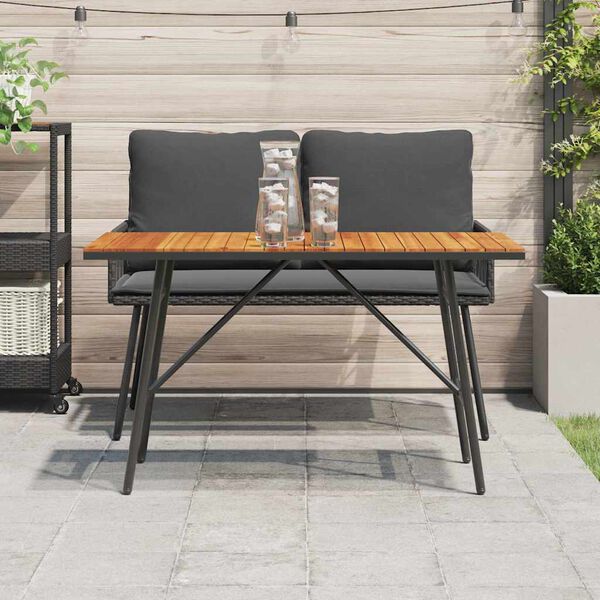 vidaXL Étkezőasztal Barna 110 x 55 x 62 cm Tömör akácfa