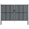 vidaXL antracit színű acél kerti kapu 300 x 200 cm