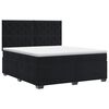 vidaXL Boxspring &aacute;gy matraccal fejt&aacute;ml&aacute;val Fekete 160 x 200 cm B&aacute;rsony