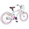 vidaXL Gyerek Bicikli 20 H&uuml;velyk 6-11 &eacute;ves korig aj&aacute;nlott Feh&eacute;r