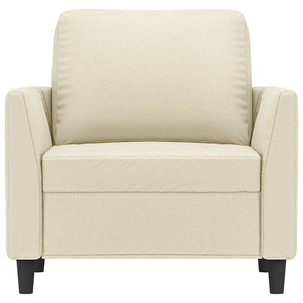 vidaXL kr&eacute;msz&iacute;nű műbőr kanap&eacute;fotel 60 cm