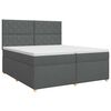 vidaXL Boxspring &aacute;gy matraccal S&ouml;t&eacute;tsz&uuml;rke 200 x 200 cm Sz&ouml;vet
