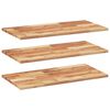 vidaXL 3 db olajbevonat&uacute; t&ouml;m&ouml;r ak&aacute;cfa f&uuml;ggőpolc 100 x 40 x 2 cm