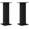 vidaXL Hangsz&oacute;r&oacute; &aacute;llv&aacute;nyok 2 pcs Fekete t&ouml;lgy 30 x 30 x 80 cm Faanyag