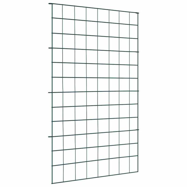 vidaXL Tó Kerítés Készlet 8 pcs Zöld 50 x 80 cm Acél