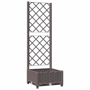 vidaXL barna polipropil&eacute;n r&aacute;csos kerti &uuml;ltetől&aacute;da 40 x 40 x 121,5 cm