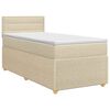 vidaXL Boxspring &aacute;gy matraccal Kr&eacute;msz&iacute;nű 80 x 200 cm Sz&ouml;vet
