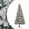 vidaXL Műkar&aacute;csonyfa g&ouml;mbbel 120 cm 150 LED Meleg feh&eacute;r PVC &eacute;s f&eacute;m
