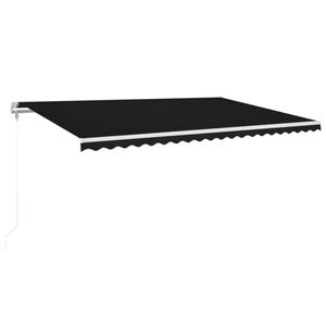 vidaXL antracitsz&uuml;rke automata napellenző 500 x 350 cm