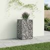 vidaXL Gabion emelt &aacute;gy Ez&uuml;st 50 x 50 x 80 cm Horganyzott ac&eacute;l