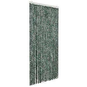 vidaXL z&ouml;ld &eacute;s feh&eacute;r zsen&iacute;lia rovarf&uuml;gg&ouml;ny 100 x 220 cm