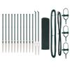 vidaXL Hevederes dr&oacute;tker&iacute;t&eacute;s t&uuml;sk&eacute;kkel 25 x 0,8 m PVC-bevonatos Ac&eacute;l