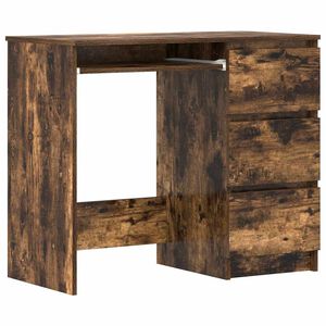 vidaXL f&uuml;st&ouml;s t&ouml;lgy sz&iacute;nű szerelt fa &iacute;r&oacute;asztal 90 x 45 x 76 cm