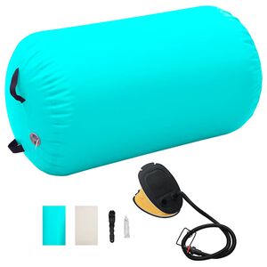 vidaXL z&ouml;ld PVC felf&uacute;jhat&oacute; tornahenger pump&aacute;val 100 x 60 cm