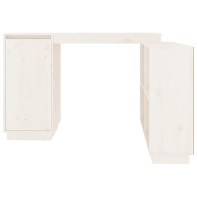 vidaXL fehér tömör fenyőfa íróasztal 110x50x75 cm