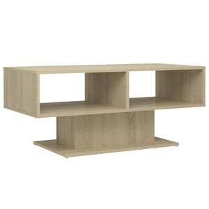vidaXL sonoma t&ouml;lgy sz&iacute;nű szerelt fa doh&aacute;nyz&oacute;asztal 103,5x50x44,5 cm
