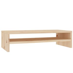vidaXL t&ouml;m&ouml;r fenyőfa monitor&aacute;llv&aacute;ny 50 x 24 x 13 cm
