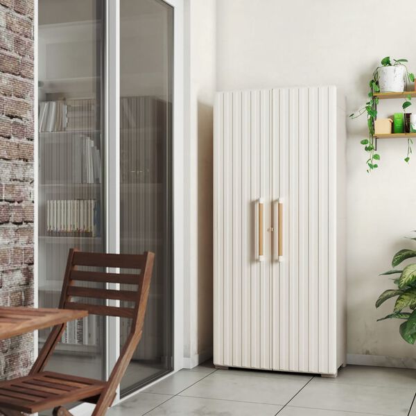 Keter Groove bézs-homokszínű tárolószekrény polcokkal