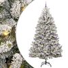 vidaXL Mű kar&aacute;csonyfa 240 cm 300 LED Meleg feh&eacute;r PVC &eacute;s Ac&eacute;l