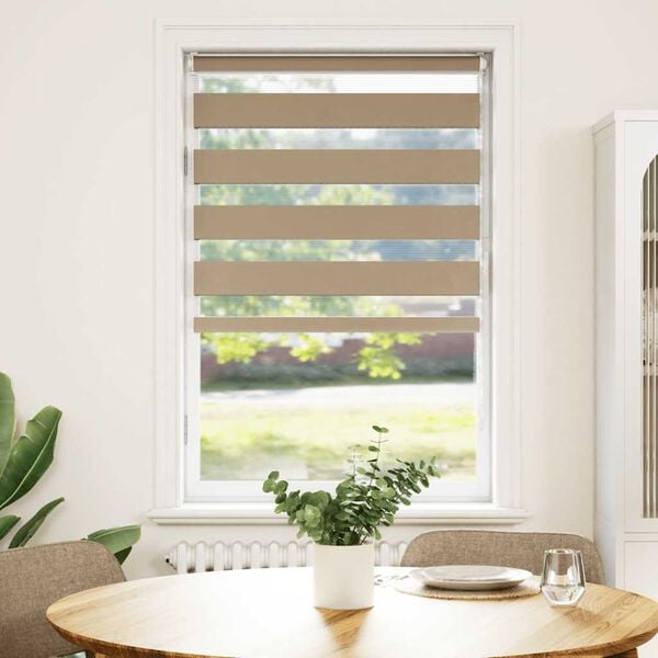 vidaXL zebraf&uuml;gg&ouml;nnyel homokbarna sz&ouml;vetsz&eacute;less&eacute;g 65,9 cm poli&eacute;szter