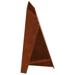 vidaXL Tűzrak&oacute; Barna 58 x 40 x 100 cm Időj&aacute;r&aacute;s&aacute;ll&oacute; ac&eacute;l