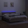 vidaXL t&oacute;psz&iacute;nű sz&ouml;vet rug&oacute;s &eacute;s LED-es &aacute;gy matraccal 180 x 200 cm