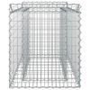 vidaXL Gabion emelt &aacute;gy Ez&uuml;st 50 x 100 x 60 cm Horganyzott ac&eacute;l