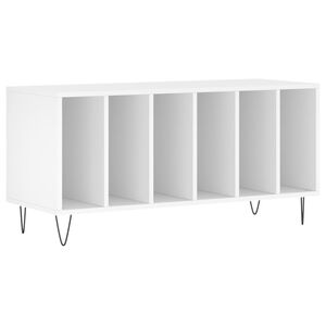 vidaXL feh&eacute;r szerelt fa hanglemezszekr&eacute;ny 100 x 38 x 48 cm