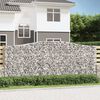 vidaXL 25 db &iacute;ves horganyzott vas gabion kos&aacute;r 400x50x160/180 cm