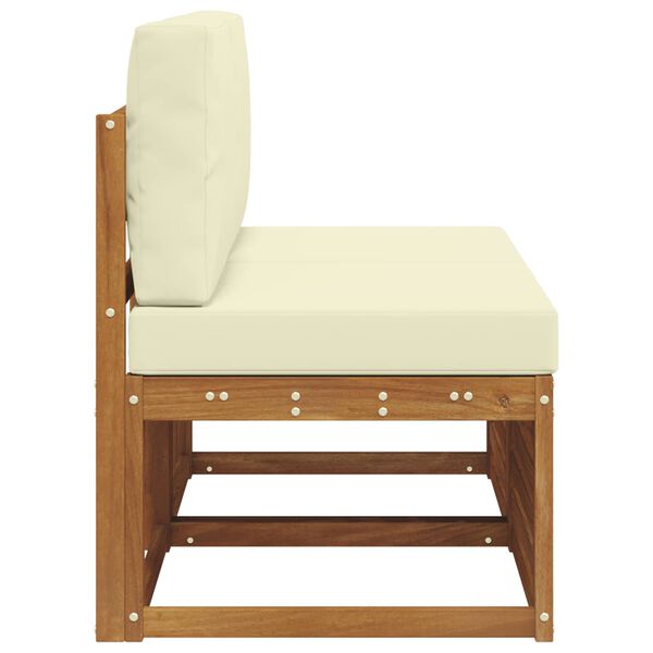 vidaXL 2 Darab K&uuml;lt&eacute;ri k&ouml;z&eacute;pső kanap&eacute; T&ouml;m&ouml;r Ak&aacute;cfa Term&eacute;szetes