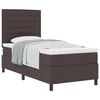 vidaXL Boxrug&oacute;s &aacute;gy matracmal S&ouml;t&eacute;t Barna 90 x 200 cm sz&ouml;vet