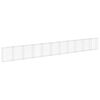 vidaXL horganyzott ac&eacute;l gabion fal fed&eacute;llel 900 x 30 x 100 cm