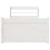 vidaXL fehér ágykeret fejtámlával matrac nélkül 90x200 cm