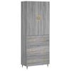 vidaXL sz&uuml;rke sonoma szerelt fa magasszekr&eacute;ny 69,5 x 34 x 180 cm