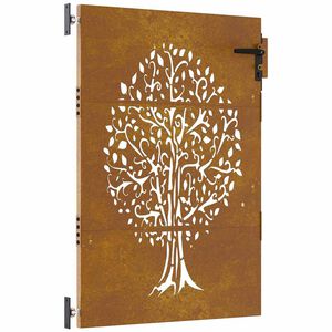 vidaXL famint&aacute;s corten ac&eacute;l kerti kapu 85x125 cm