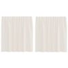 vidaXL 2 db kr&eacute;m sz&iacute;nű f&aacute;tyolf&uuml;gg&ouml;ny&ouml;k f&uuml;lecske tetej&eacute;vel 140x260 cm