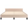 vidaXL kávészínű ágykeret fejtámlával matrac nélkül 140x200 cm