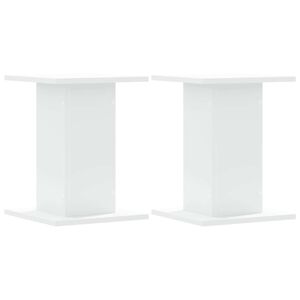 vidaXL 2 db feh&eacute;r szerelt fa hangsz&oacute;r&oacute;&aacute;llv&aacute;ny 30 x 30 x 40 cm