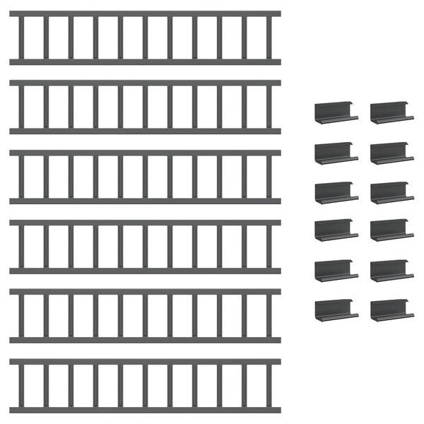 vidaXL Tető havaz&aacute;sv&eacute;dő Antracit 600 x 2,5 x 20 cm Ac&eacute;l
