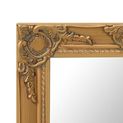 vidaXL aranyszínű barokk stílusú fali tükör 50 x 50 cm