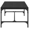 vidaXL Doh&aacute;nyz&oacute;asztal Fekete t&ouml;lgy 100 x 50 x 35 cm Faanyag