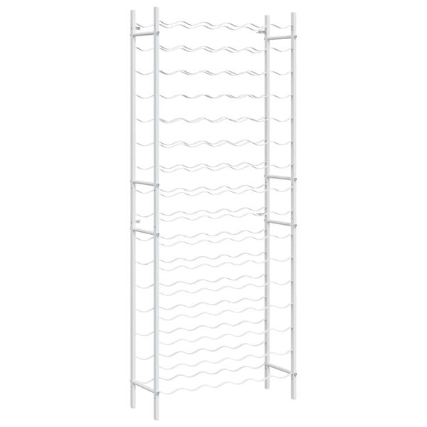 vidaXL feh&eacute;r f&eacute;m bortart&oacute; &aacute;llv&aacute;ny 96 palackhoz