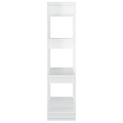 vidaXL magasfényű fehér könyvszekrény/térelválasztó 80 x 30 x 123,5 cm