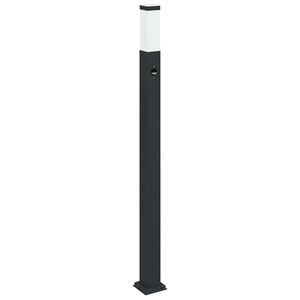 vidaXL szenzoros oszlopl&aacute;mpa 110 cm fekete IP44