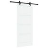 vidaXL Cs&uacute;sz&oacute; ajt&oacute; ORKDAL 86 x 198,5 cm Szerelt Fa Feh&eacute;r &eacute;s Fekete