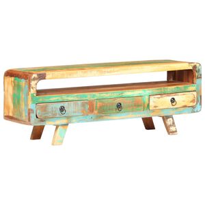 vidaXL t&ouml;m&ouml;r &uacute;jrahasznos&iacute;tott fa TV-szekr&eacute;ny 117 x 30 x 41 cm
