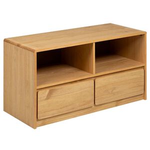 vidaXL SAUDA t&ouml;lgysz&iacute;nű t&ouml;m&ouml;r fenyőfa TV-szekr&eacute;ny 99 x 43 x 55 cm