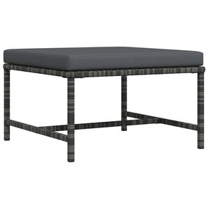 vidaXL sz&uuml;rke polyrattan elemes l&aacute;btart&oacute; p&aacute;rn&aacute;val