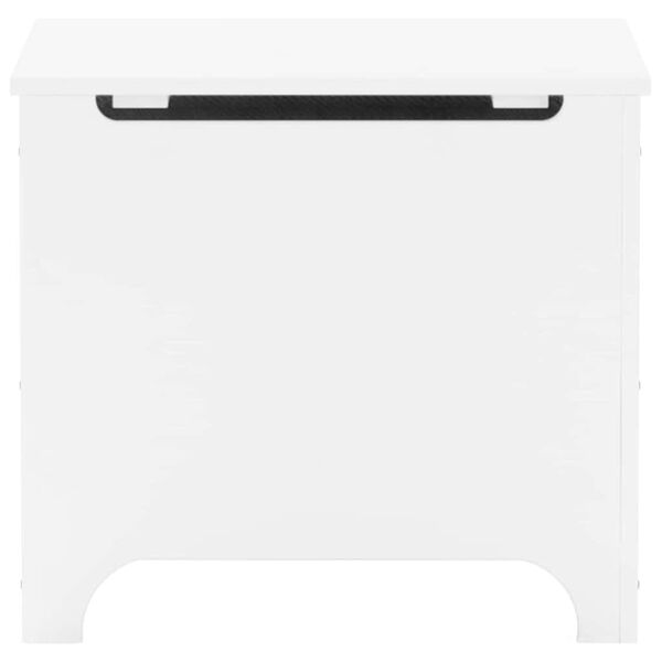 vidaXL RANA feh&eacute;r t&ouml;m&ouml;r fenyőfa t&aacute;rol&oacute;l&aacute;da fed&eacute;llel 60 x 49 x 54 cm