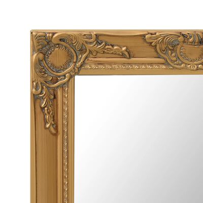 vidaXL aranyszínű barokk stílusú fali tükör 50 x 60 cm